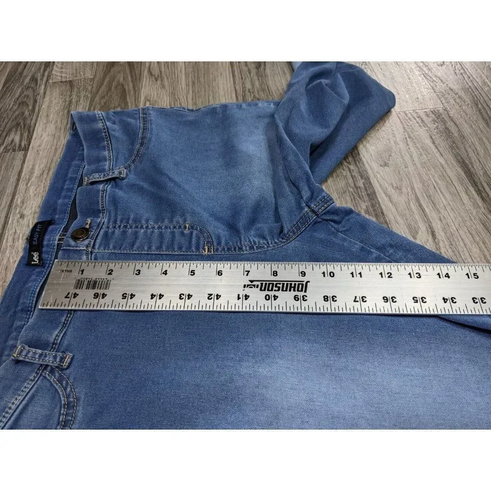 Lee Womens Size Medium Easy Fit‎ Stretch Skinny Denim Blue Jeans
